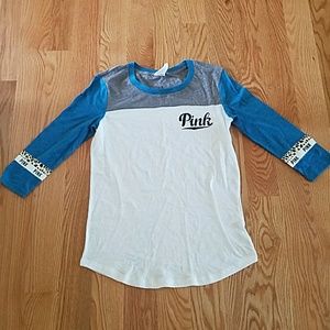 Pink Victoria's secret 3/4 sleeve top